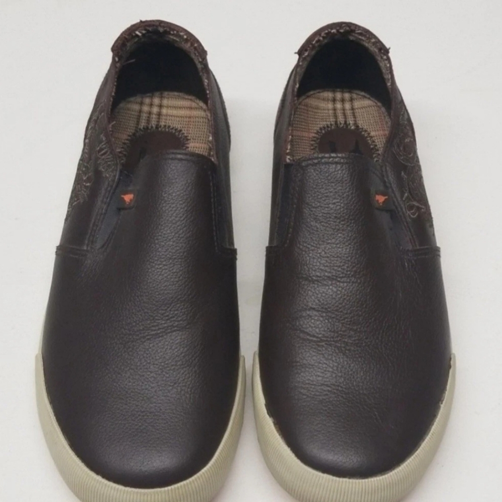 ROCKET DOG Shoes Womens Size 8 Brown Leather Slip On Flat Casual